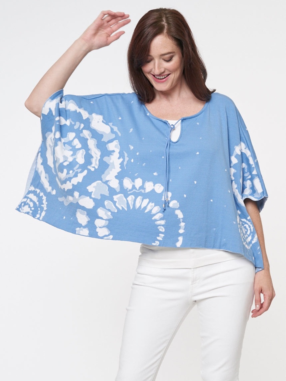 Parkhurst NEW “DARRYL" PONCHO IN BLUE